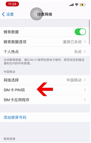 呼兰苹果14维修网分享如何给iPhone14的SIM卡设置密码 