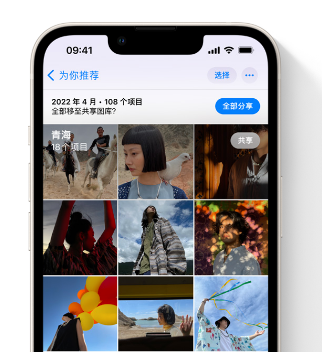 呼兰苹果维修网点分享在 iPhone 上使用共享图库 