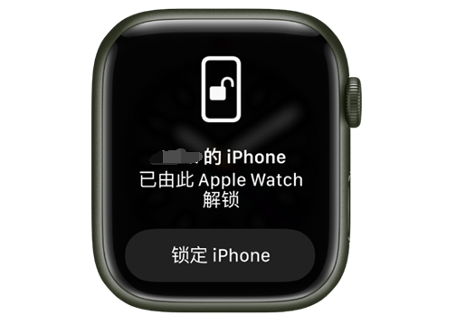 呼兰苹果手机维修分享用 AppleWatch 解锁配备面容 ID 的 iPhone方法 