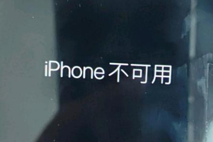 呼兰苹果服务网点分享锁屏界面显示“iPhone 不可用”如何解决 