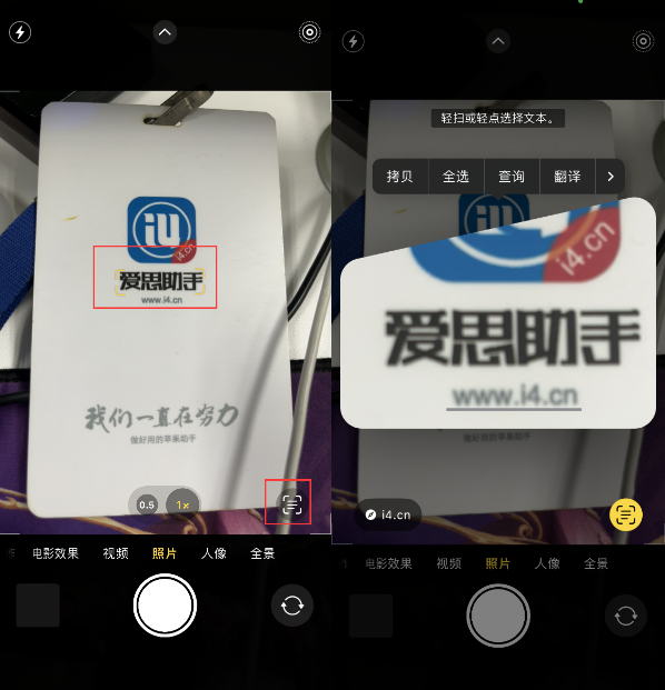 呼兰苹果手机维修分享升级iOS 16后如何通过相机翻译文本 