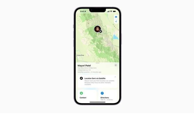 呼兰苹果14维修分享iPhone14系列中 FindMy功能通过卫星分享位置方法教程 